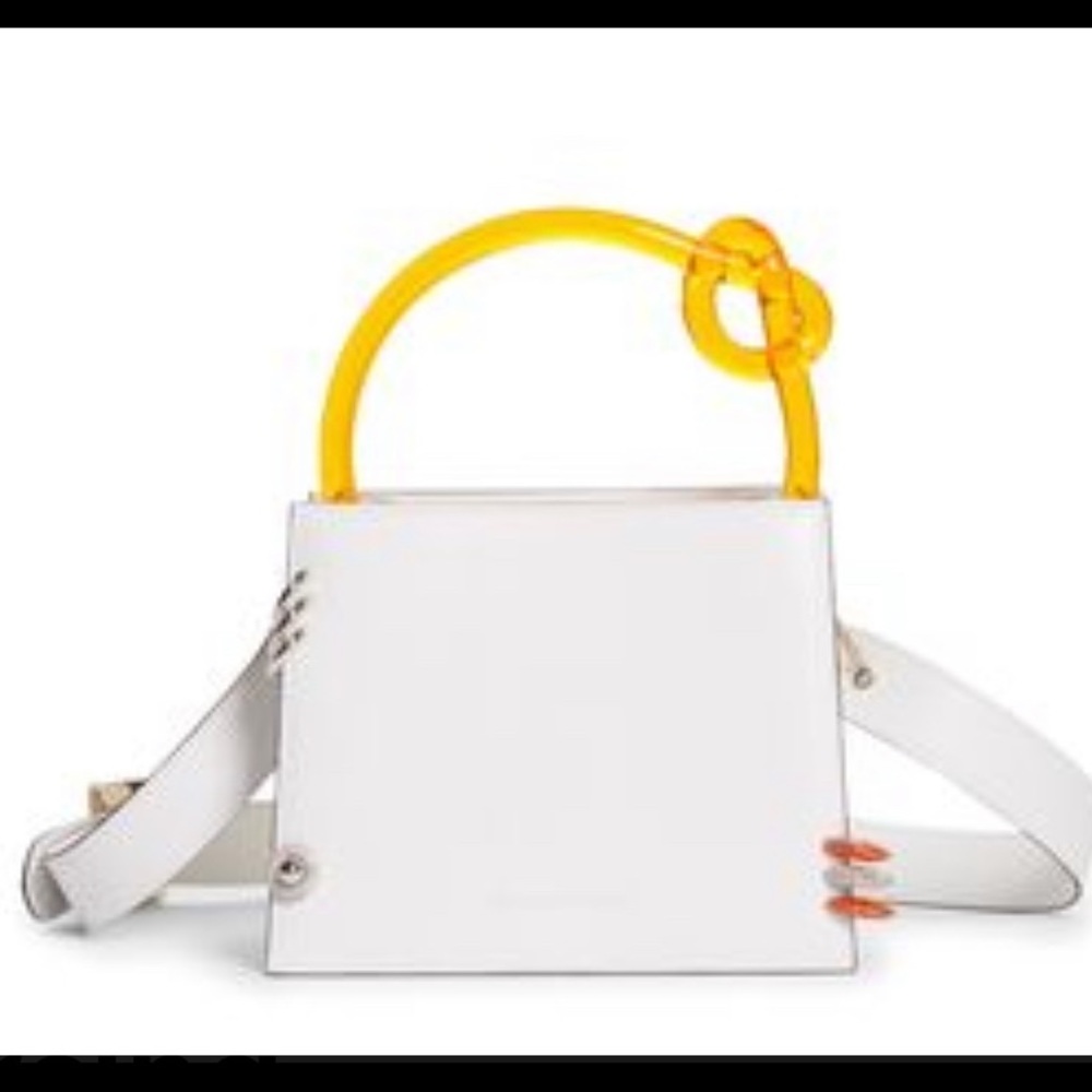 Benedetta Bruzziches Anais Pierced Leather Top Handle Bag in w/no dust bag.
